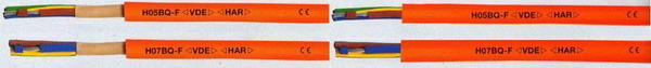 Сертифицированные VDE ПВХ-кабели управления H05BQ-F и H07BQ-F